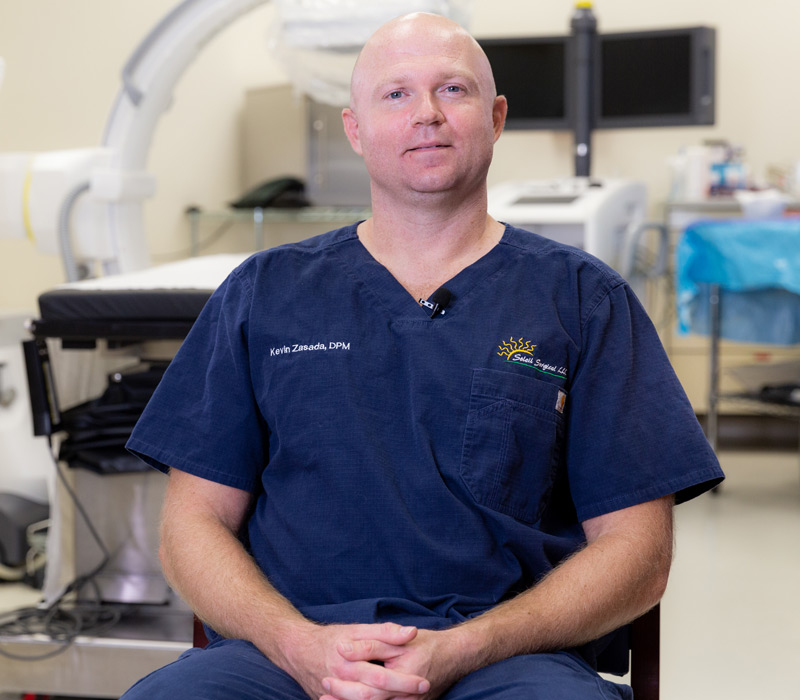 Dr. Kevin Zasada is a Florida licensed podiatrist.